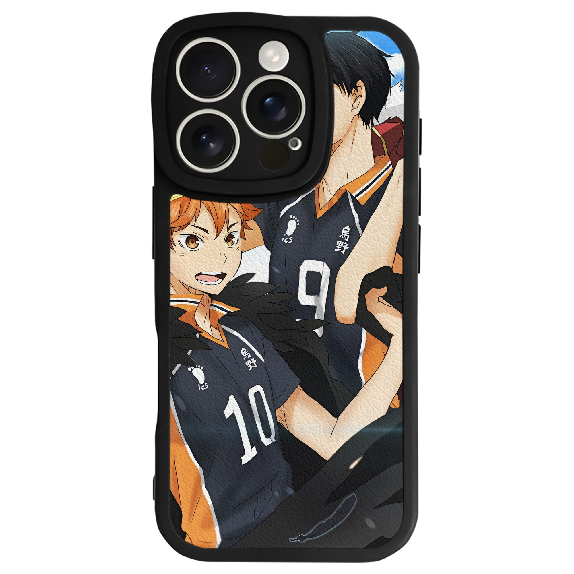 （画像用） ハイキュー!! Haikyu!! 【iPhone 16シリーズ対応】シリコンスマホケース（レザー調） 材質：シリコン
